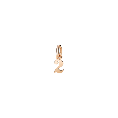 Charm Number 2 - Rose Gold