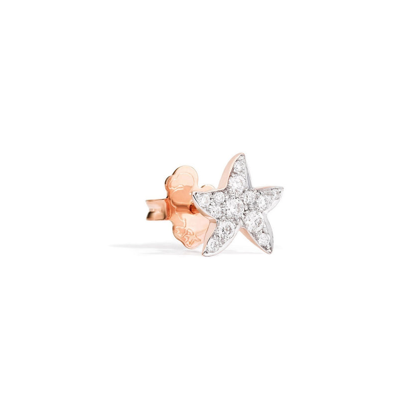 Boucles D'Oreilles Stellina Rose Gold & White Diamonds Stellina - Or Rose 9K