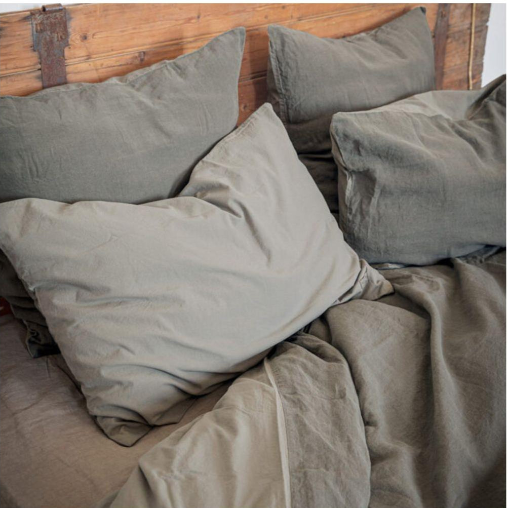 Linen and Cotton Pillowcase - Dolby - Forest
