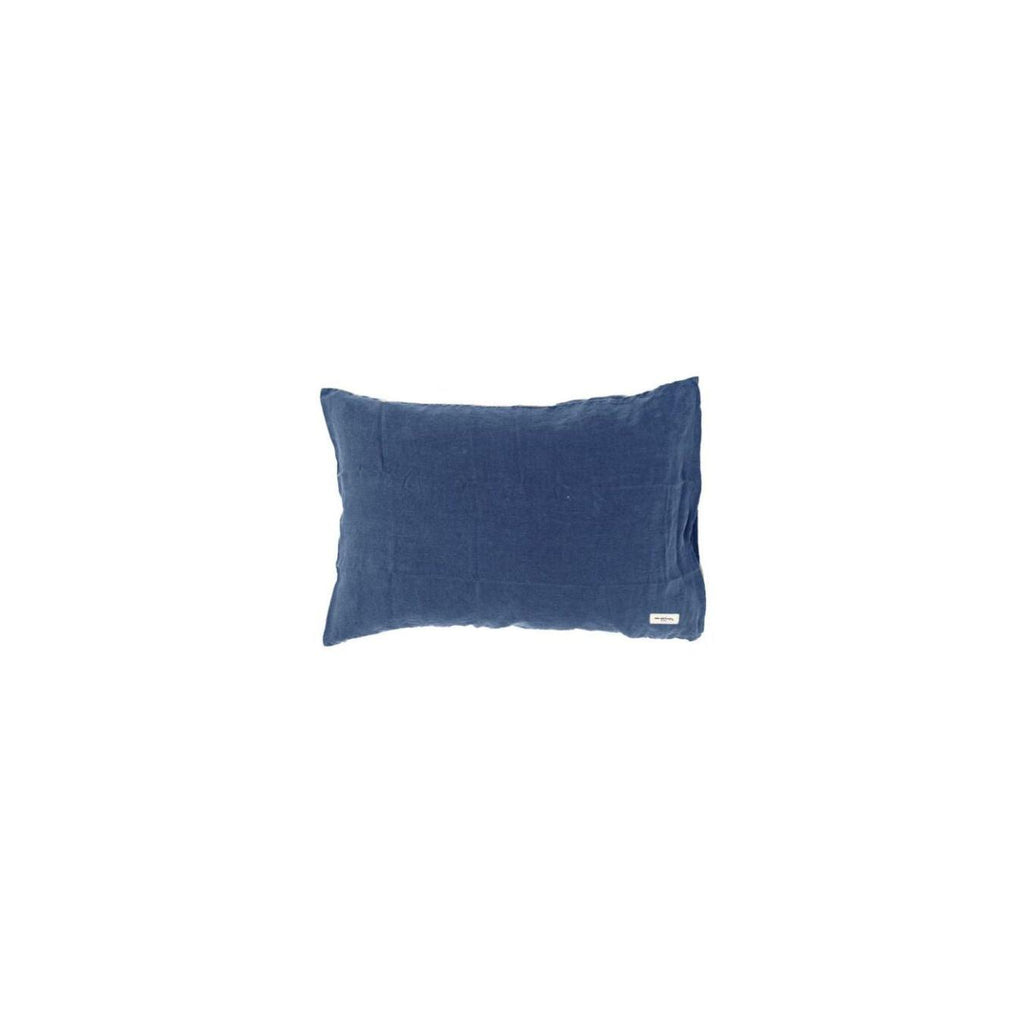 Linen and Cotton Pillowcase - Dolby - Navy