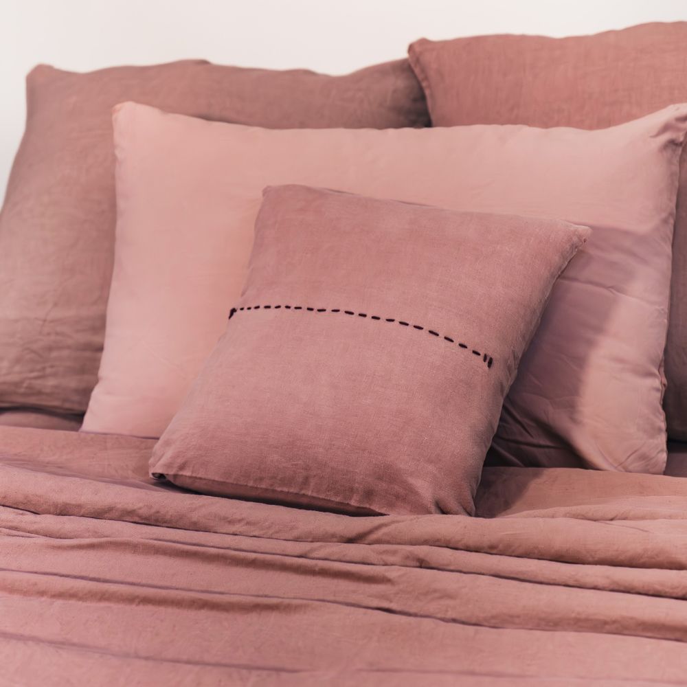 Taie D'Oreiller Lin Et Coton Dolby - Coloris Rosebud