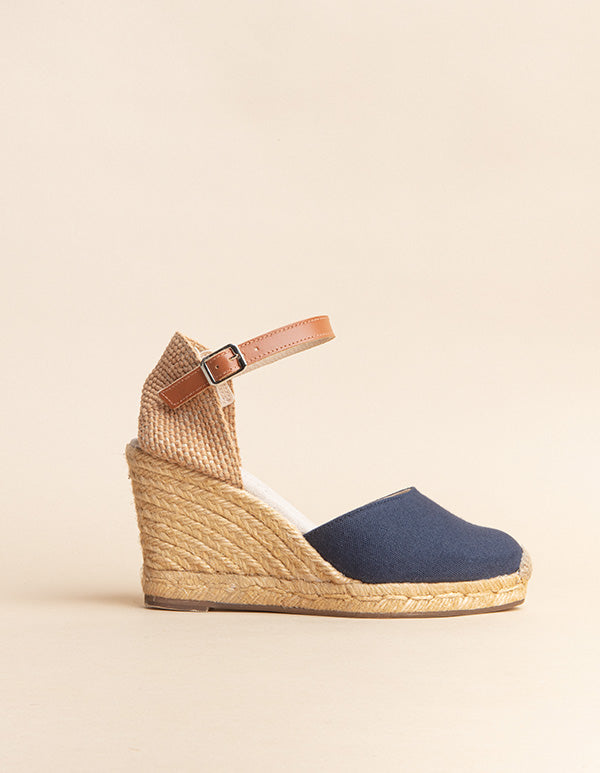 Alpargatas Tacón Alto - Dolce Vita Bride - Azul Marino - Mujer