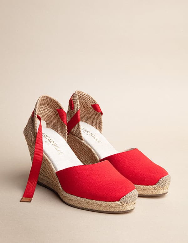 Espadrilles Dolce Vita Ruban - Toile Rouge - Femme