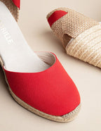 Alpargatas Dolce Vita Ruban - Lona Roja - Mujer