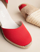 Espadrilles Dolce Vita Ruban - Toile Rouge - Femme