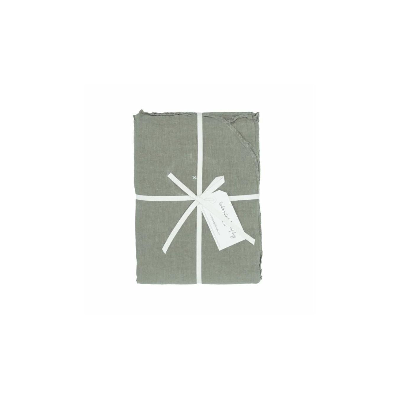Washed Linen and Cotton Duvet Cover - Dollar - Forest