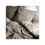 Washed Linen and Cotton Duvet Cover - Dollar - Forest