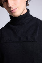 Collo Alto Domi - Nero - Misto - 100% Cashmere