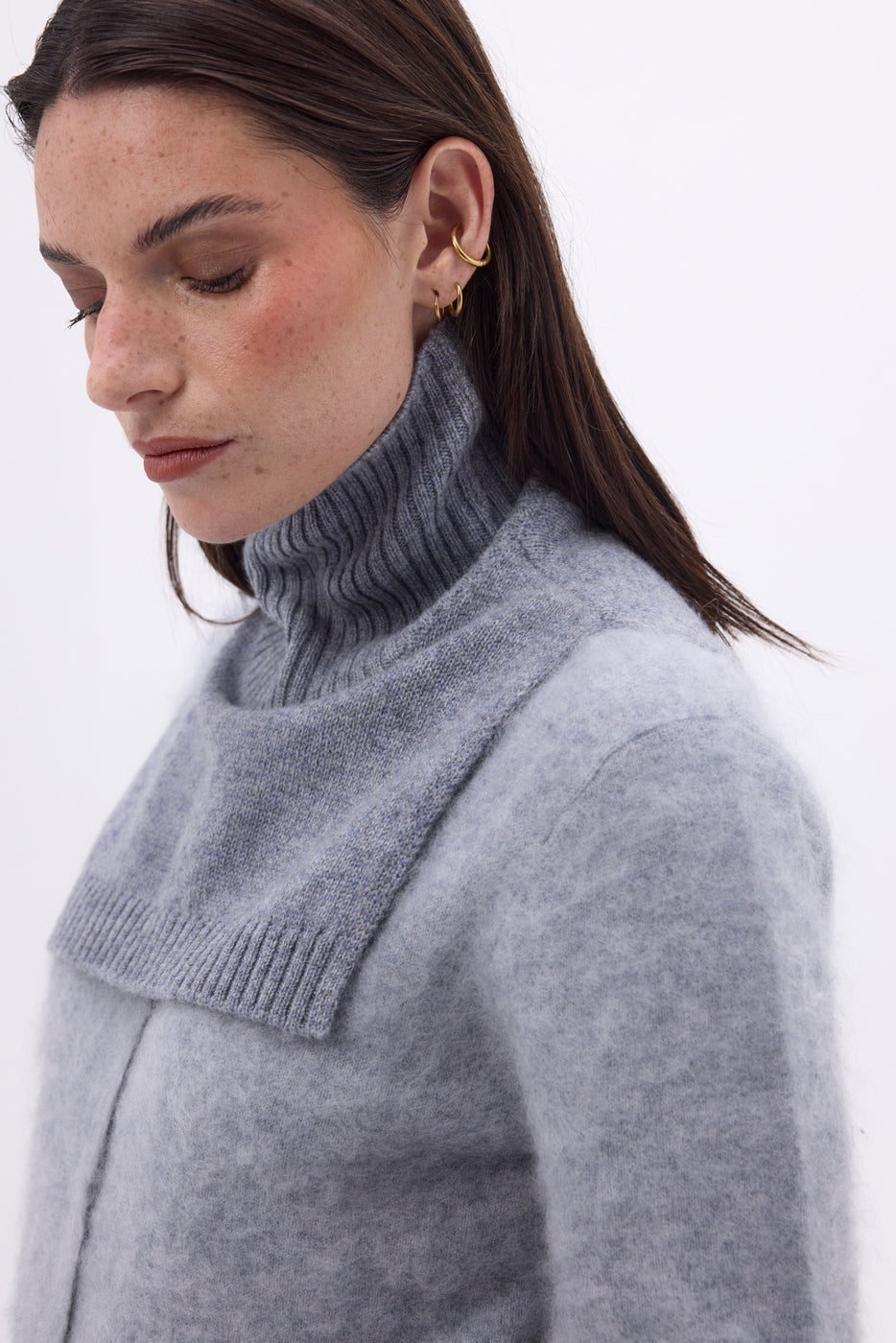 Domi Roll-Neck Collar - Dark Grey - Unisex
