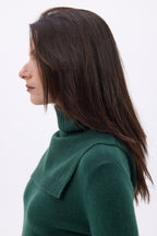 Collo alto Domi - Verde bottiglia - Unisex - 100% Cashmere