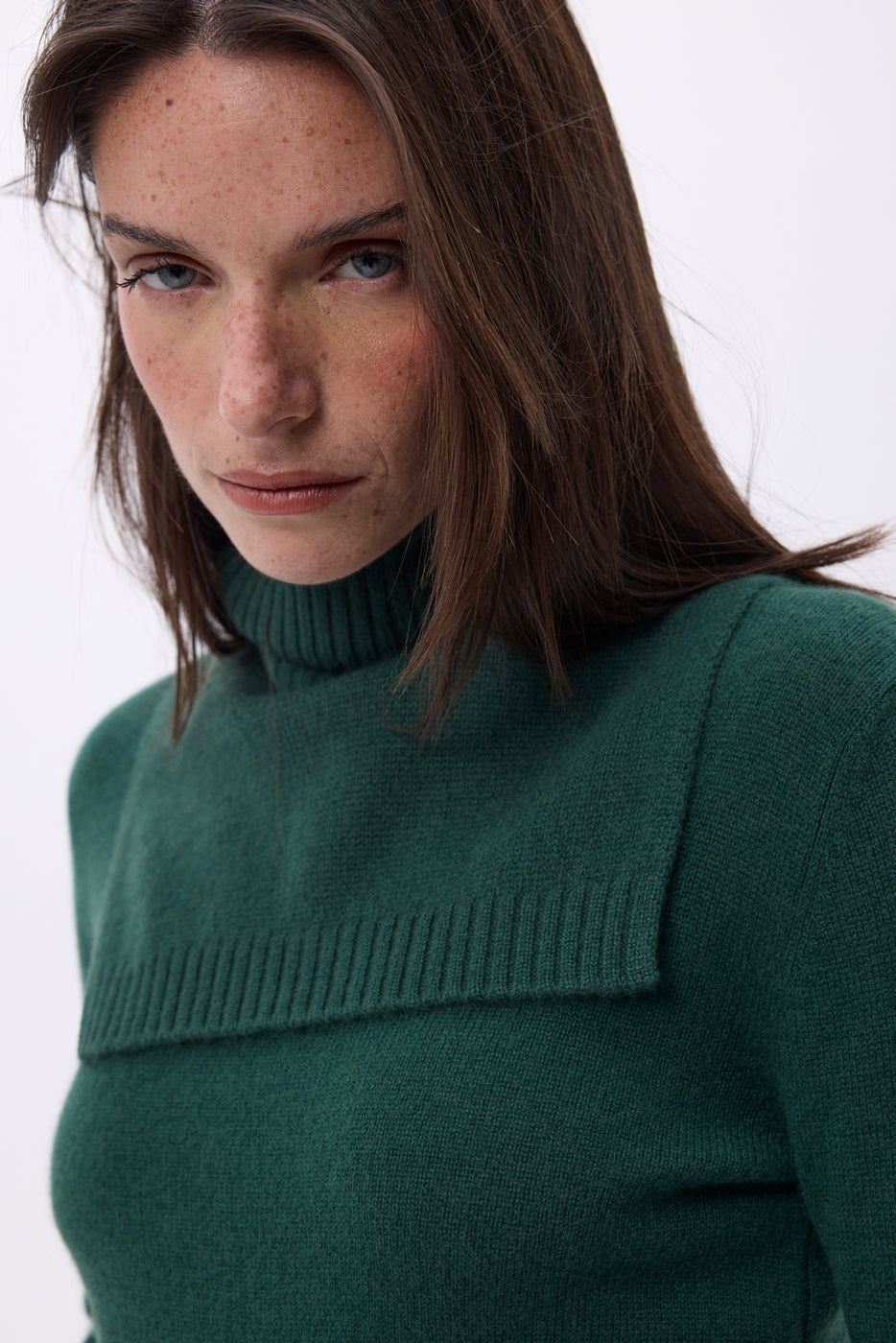 Collo alto Domi - Verde bottiglia - Unisex - 100% Cashmere