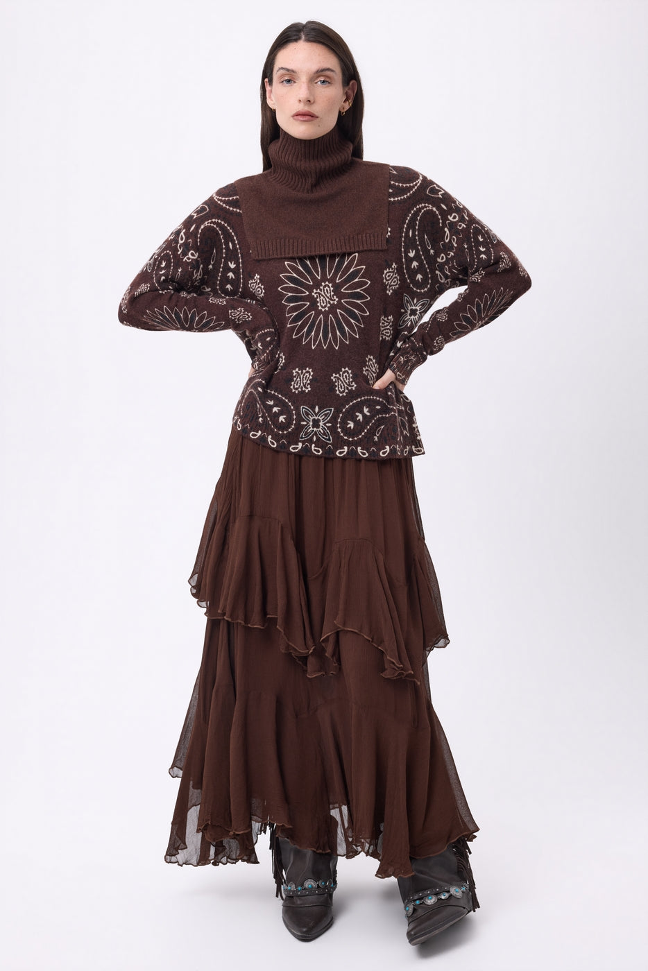 Domi Roll Neck - Chocolate Brown - Unisex