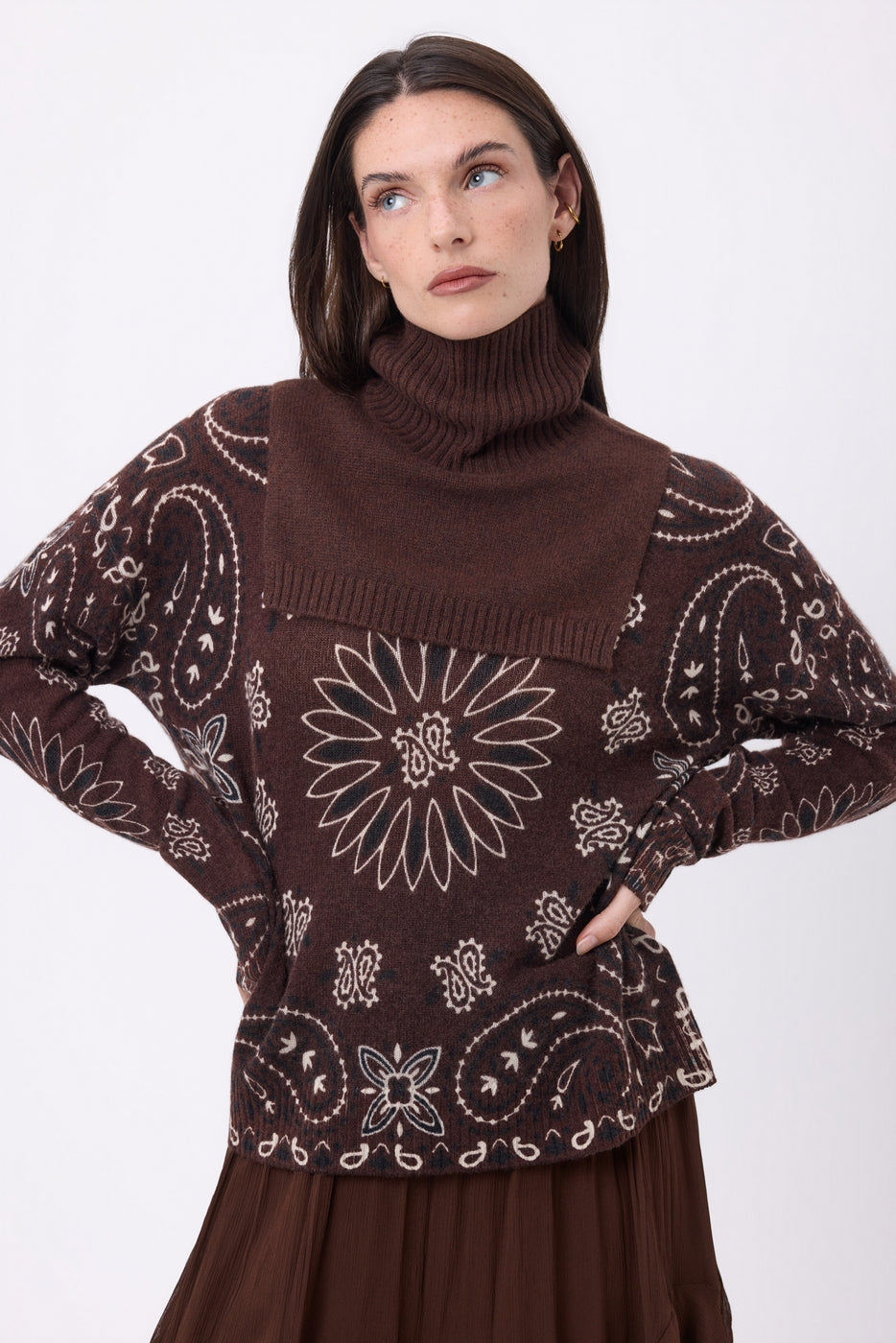 Domi Roll Neck - Chocolate Brown - Unisex