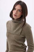 Col Roule Domi - Khaki Chine - Mixte