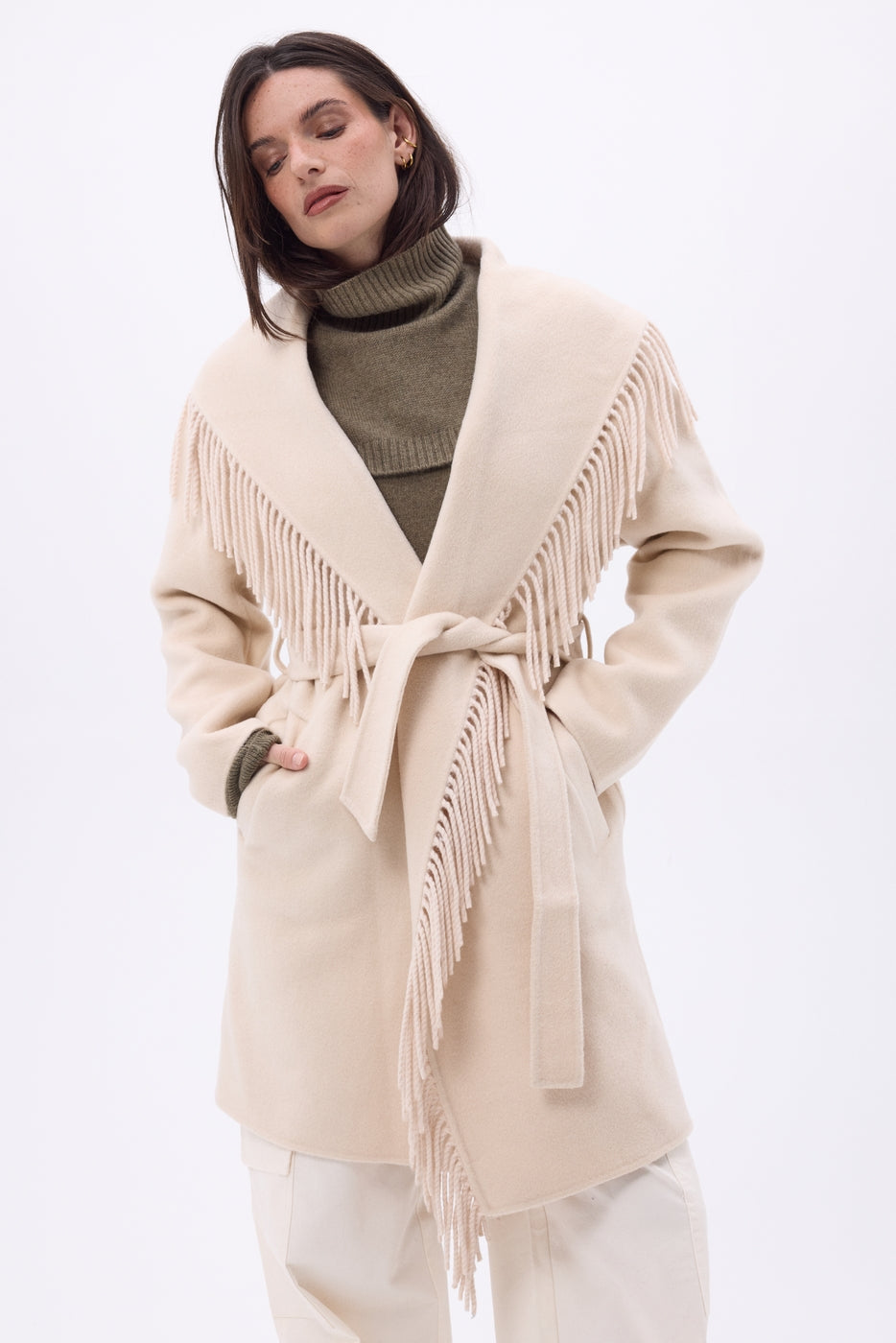 Col Roule Domi - Khaki Chine - Mixte