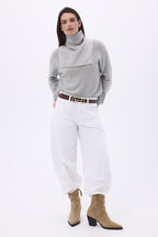 Domi Roll Neck - Light Grey - Unisex