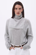Domi Roll Neck - Light Grey - Unisex