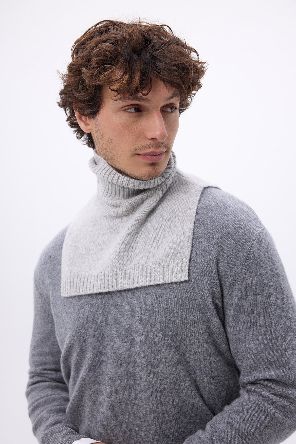 Dolcevita Domi - Grigio Chiaro - Unisex - 100% Cashmere