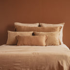 Plaid A/C Broderie - Marron