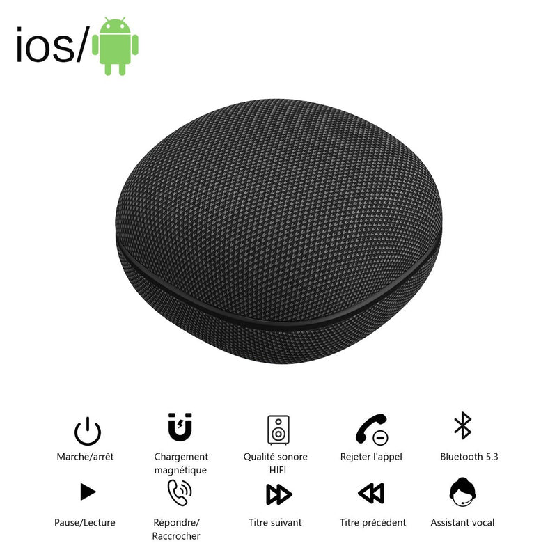 Ecouteurs Bluetooth Avec Reduction De Bruit - Noir - Mixte