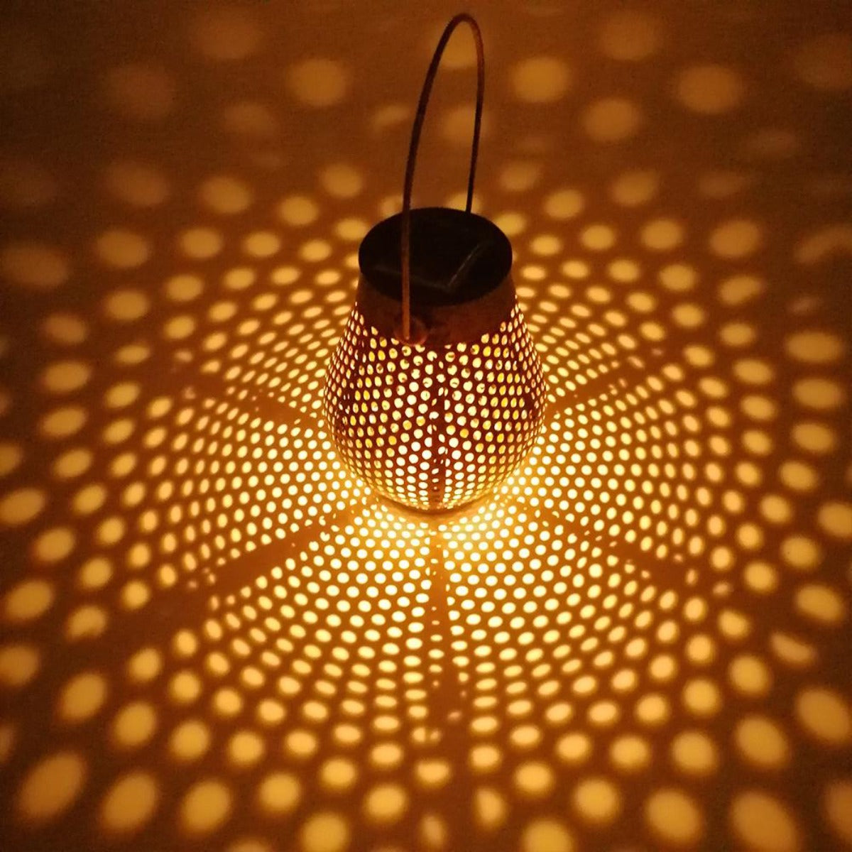 Doty - Décoration Lumineuse Solaire - Acier - Marron