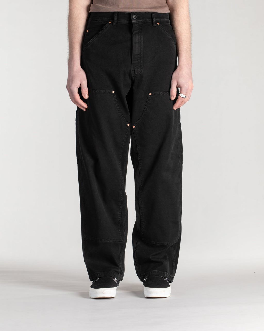 Double Knee Pant - Washed Black Duck