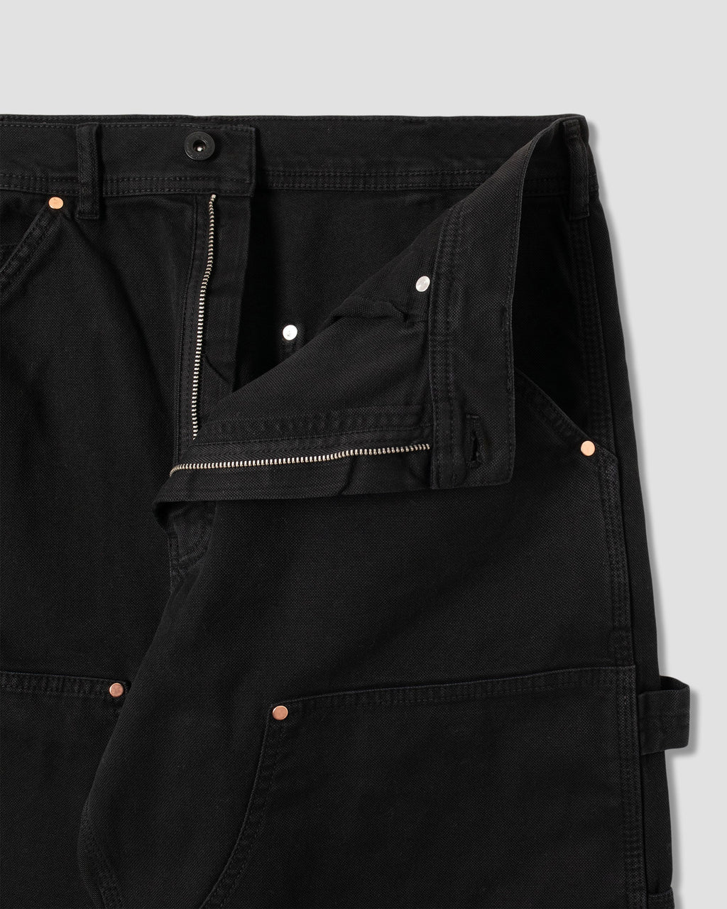 Double Knee Pant - Washed Black Duck