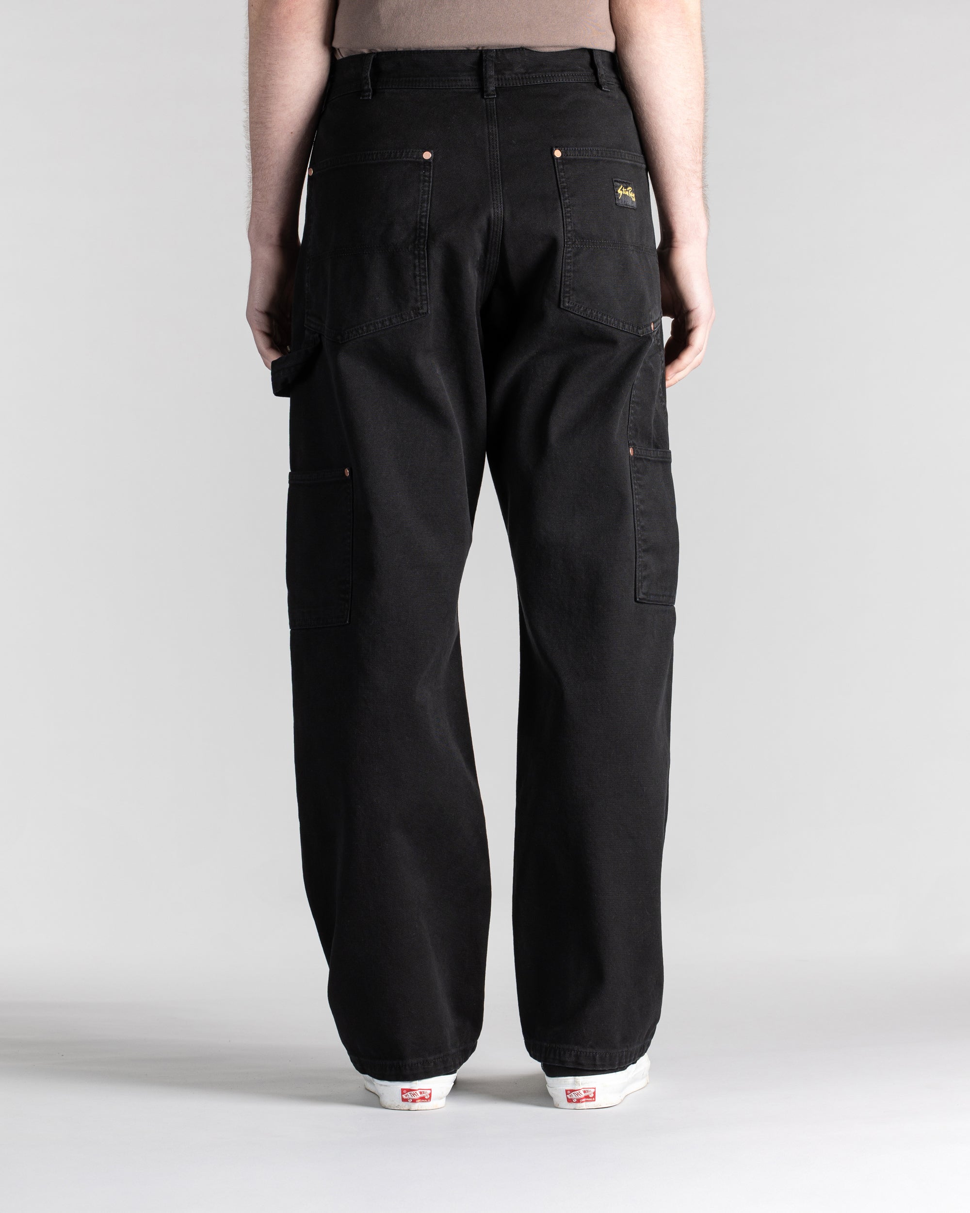 Double Knee Pant - Washed Black Duck