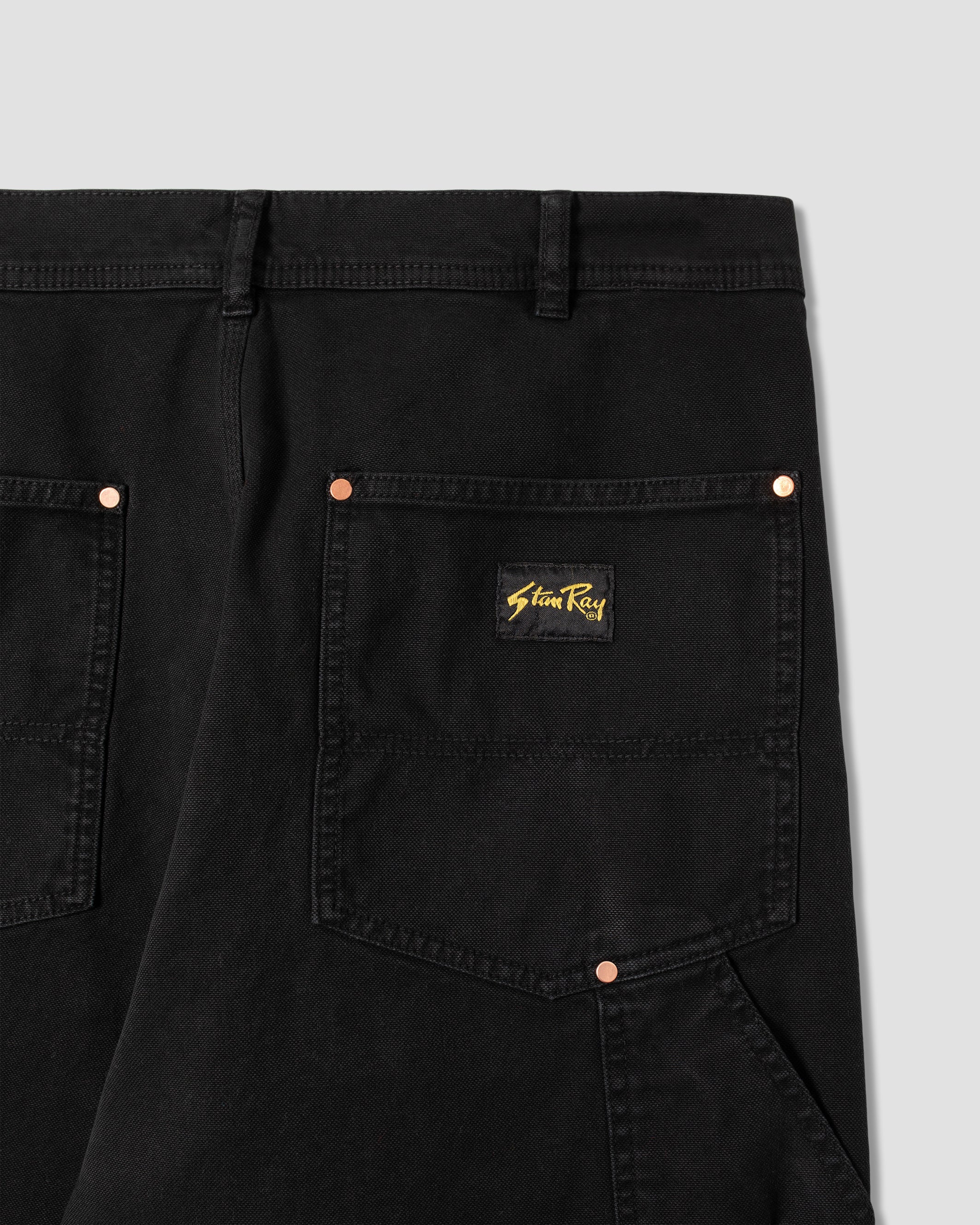 Double Knee Pant - Washed Black Duck