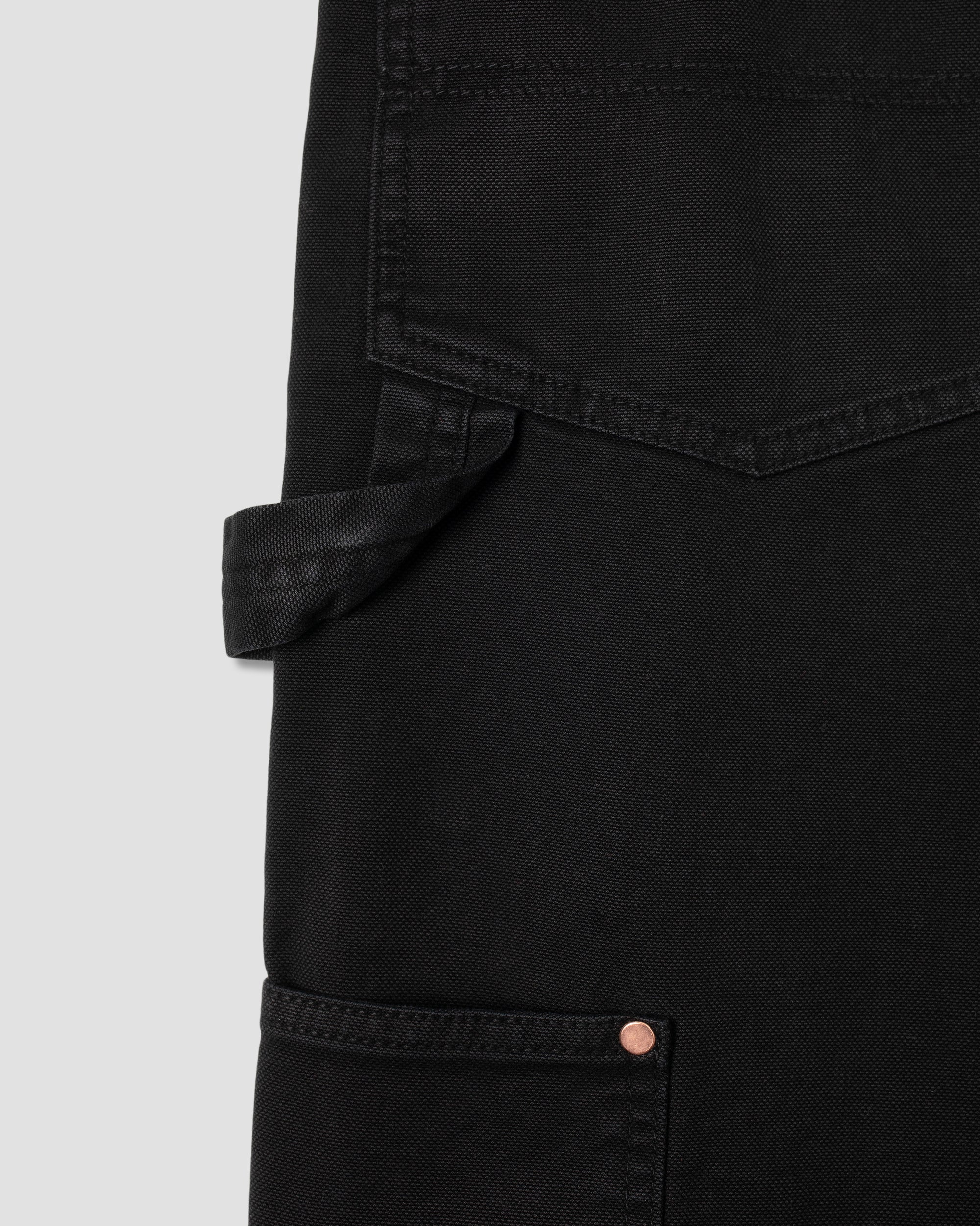 Double Knee Pant - Washed Black Duck