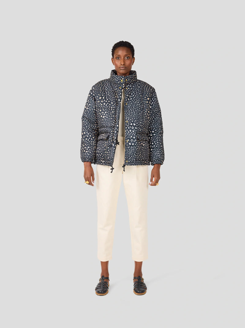 Doudoune Donna À Imprimé Léopard