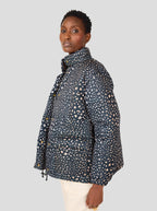 Donna Leopard Print Down Jacket