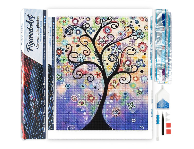 Broderie Diamant - Surfeuse Et La Grande Vague