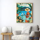 Broderie Diamant - Femme Et Océan