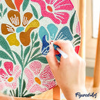 Diamond Painting Sur Disque En Bois - Printemps En Provence