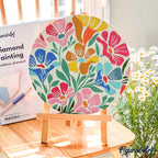 Diamond Painting Sur Disque En Bois - Printemps En Provence