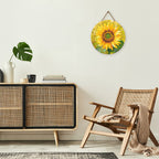 Diamond Painting Sur Disque En Bois - Tournesol
