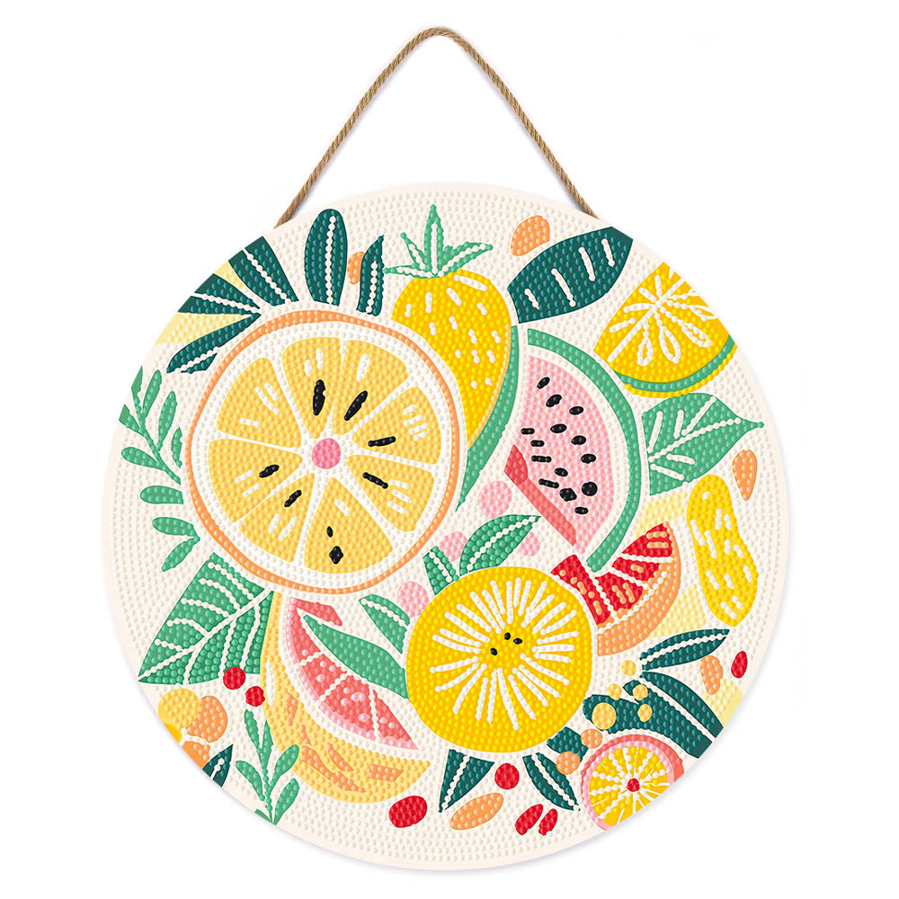 Diamond Painting Sur Disque En Bois - Fruits