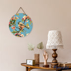Diamond Painting Sur Disque En Bois - Oiseau Sur Une Branche