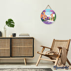 Diamond Painting Sur Disque En Bois - Printemps En Provence