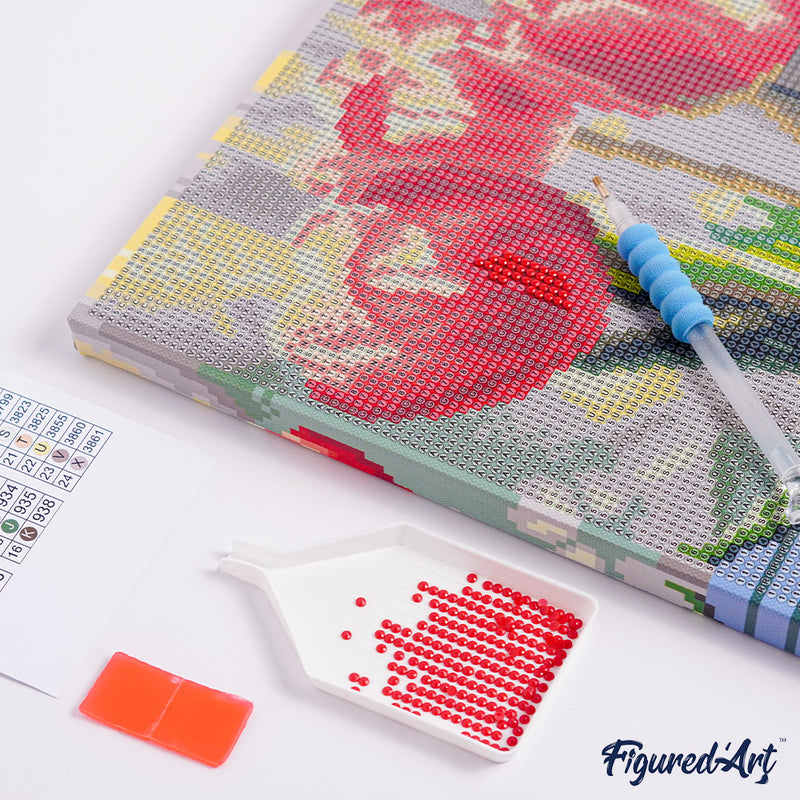 Mini Diamond Painting 25X25Cm - Nuit Étoilée Vibrante