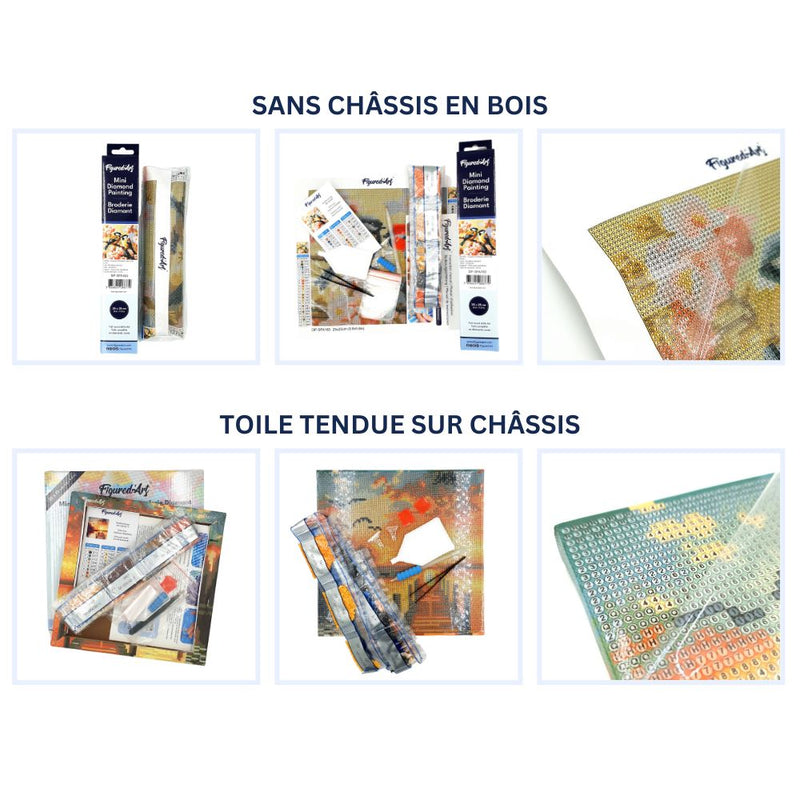 Mini Diamond Painting 25X25Cm - Nuit Étoilée Vibrante