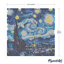 Mini Diamond Painting 25X25Cm - Nuit Étoilée Vibrante