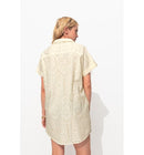 Robe Courte Broderie Anglaise - Naturel Uni Clair