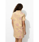 Robe Courte Imprimée - Orange Imprime