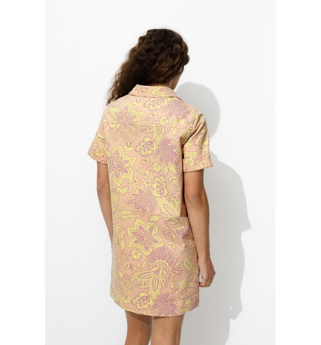 Robe Courte Imprimée - Orange Imprime