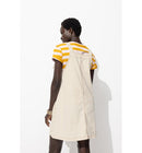 Robe Courte en Jean de Couleur - Naturel Uni Clair
