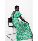 Robe Longue Éco-conçue - Vert Imprime