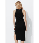 Robe Débardeur Mi-longue - Noir Uni Fonce