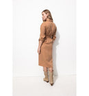 Robe Safari Midi Femme - Rose Uni Colore